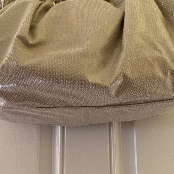 Big Buddha Snake Embossed Double Handle Satchel/Pale Green/NEW/NEVER USED! - Picture 7 of 12